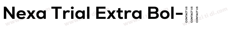 Nexa Trial Extra Bol字体转换